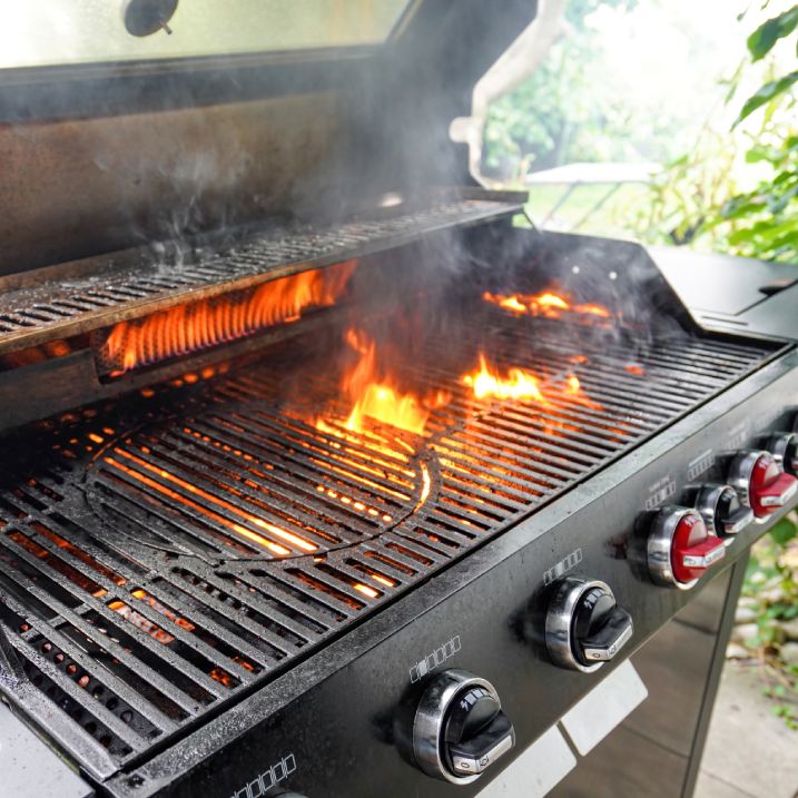 Fettbrand beim Gasgrill