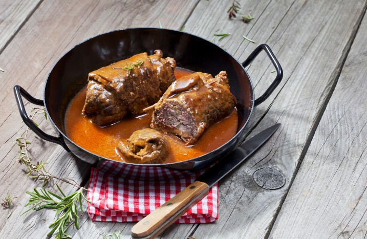 Gegrillte Rinderrouladen