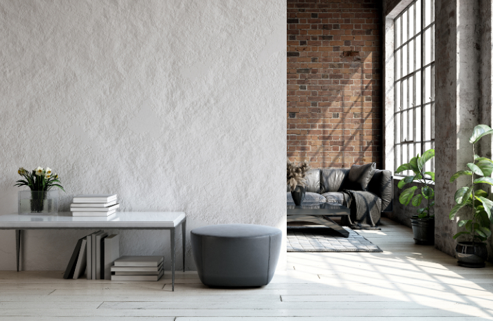 Minimalistisch eingerichtetes Appartment