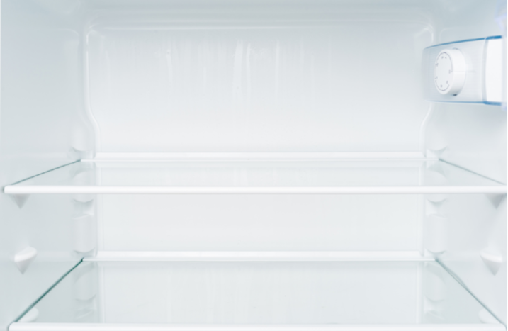 sauberer Kühlschrank