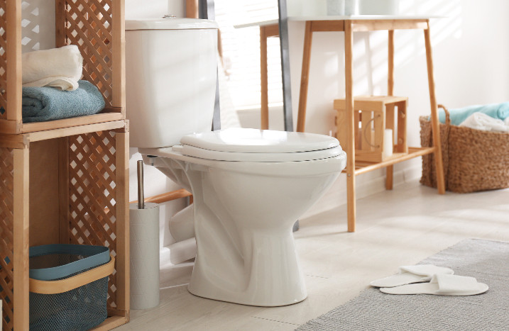 WC in Badezimmer