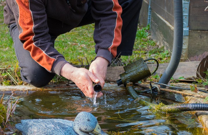 Teichpumpe reinigen