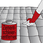 Zementschleier entfernen Zementschleier entfernen