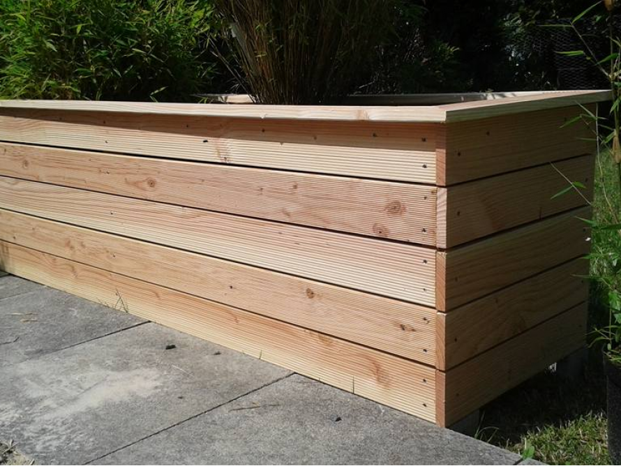 Hochbeet als Sichtschutz