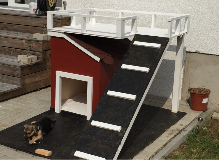 Hundehütte mit Terrasse