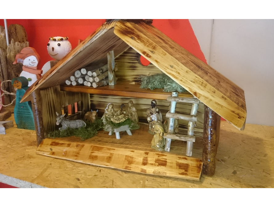 Weihnachtskrippe aus Holz