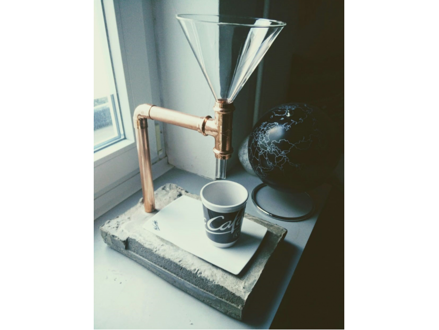Mit Beton & Kupfer zum stylischen Kaffee