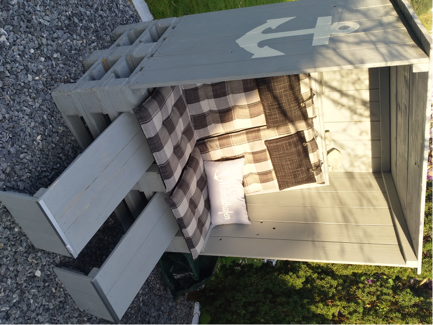 Strandkorb aus Paletten