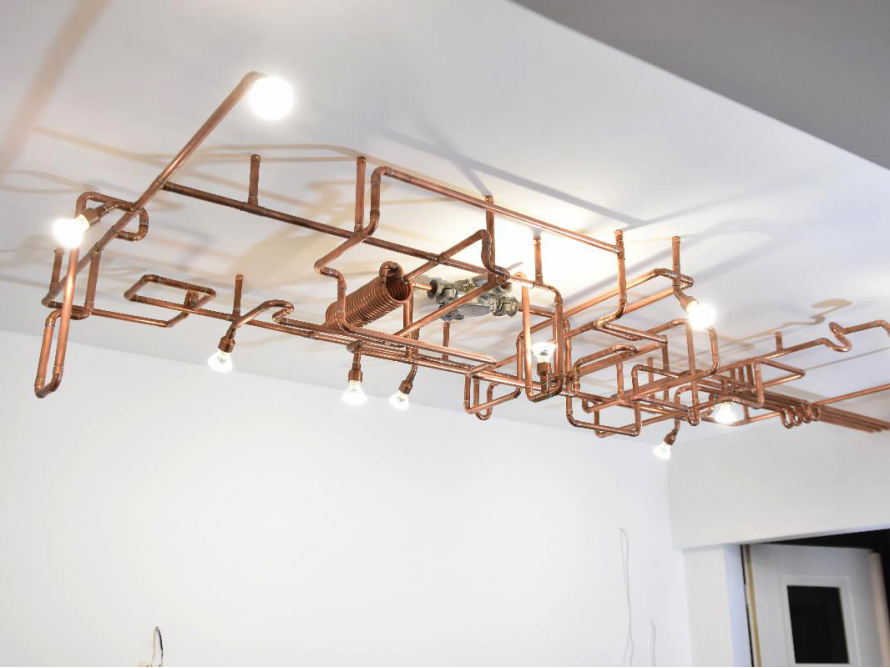 Kupferlampen im Industriedesign