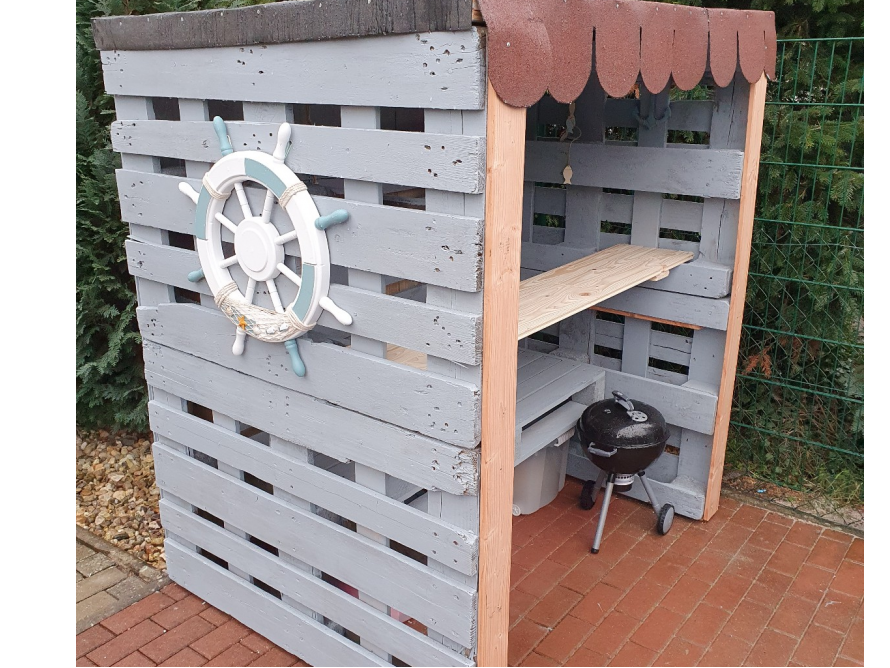 Gartenbar aus Paletten