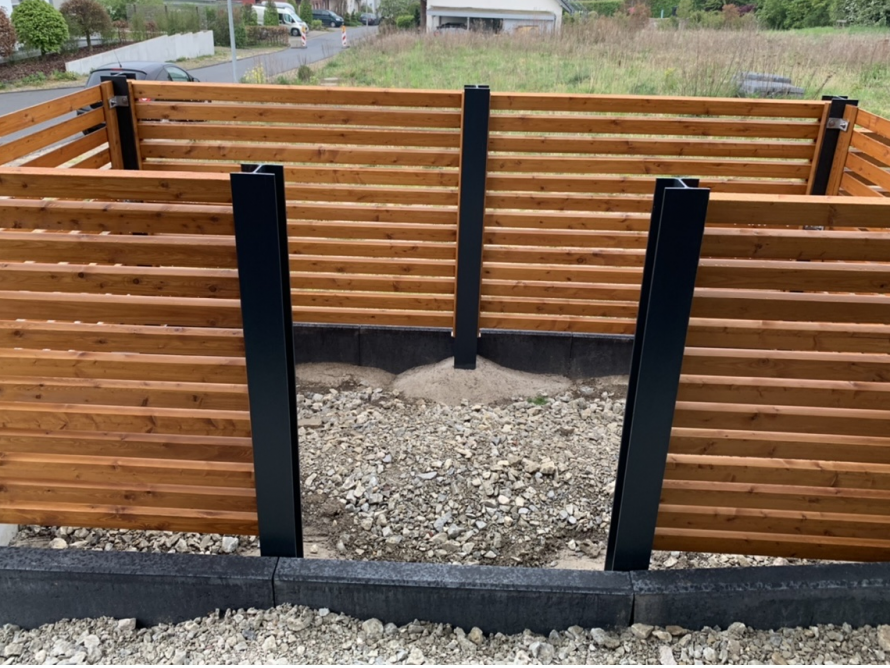 Holzgerüst für ein Gartenhaus