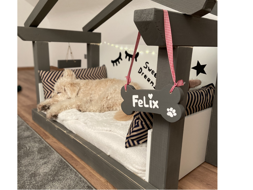 Hundehütte aus Holz