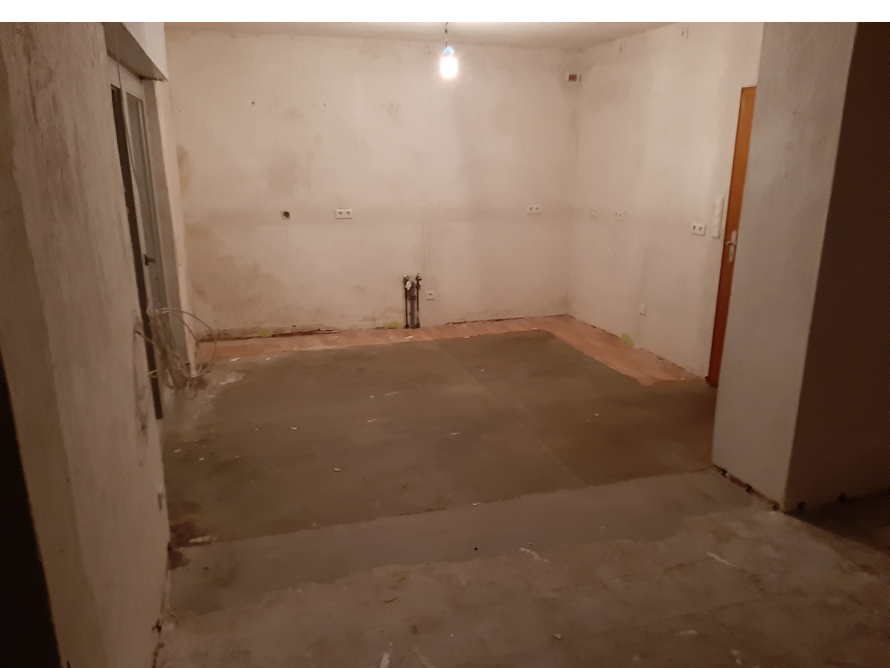 Estrich in einem leeren Raum