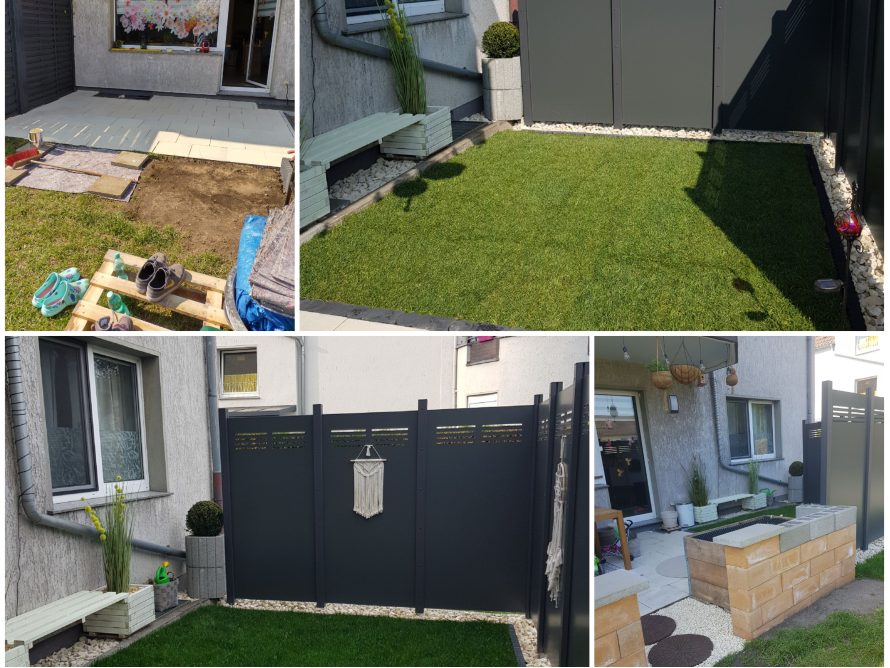 Gartenverschönerung: Vorher-Nachher-Bilder