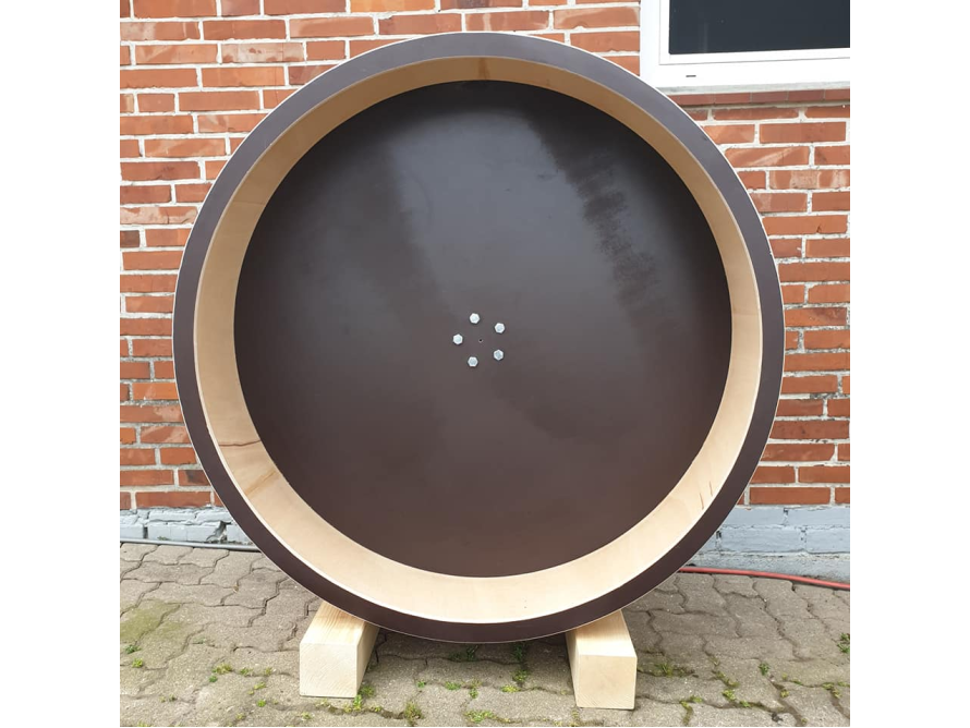 Großes Laufrad aus Holz