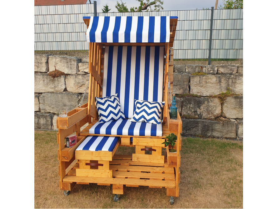 Strandkorb aus Palettenholz