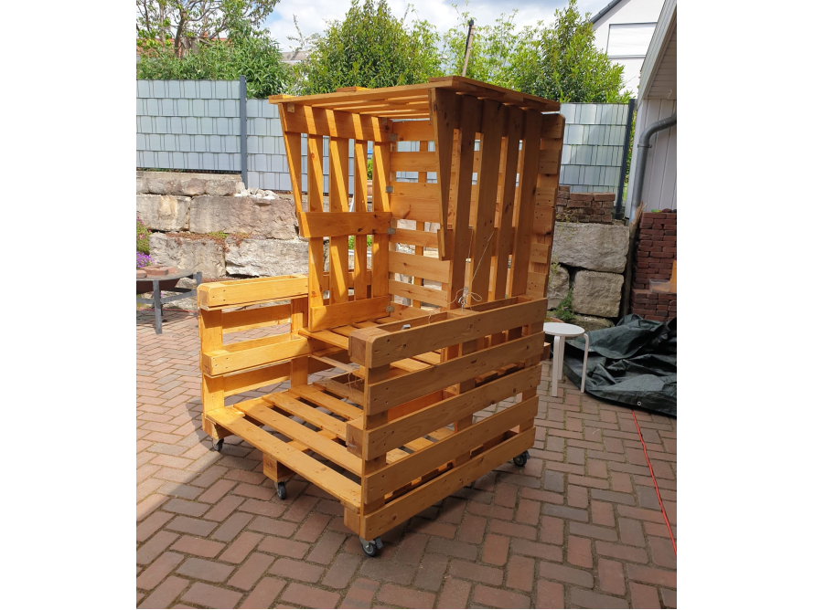 Gartenstuhl aus Paletten
