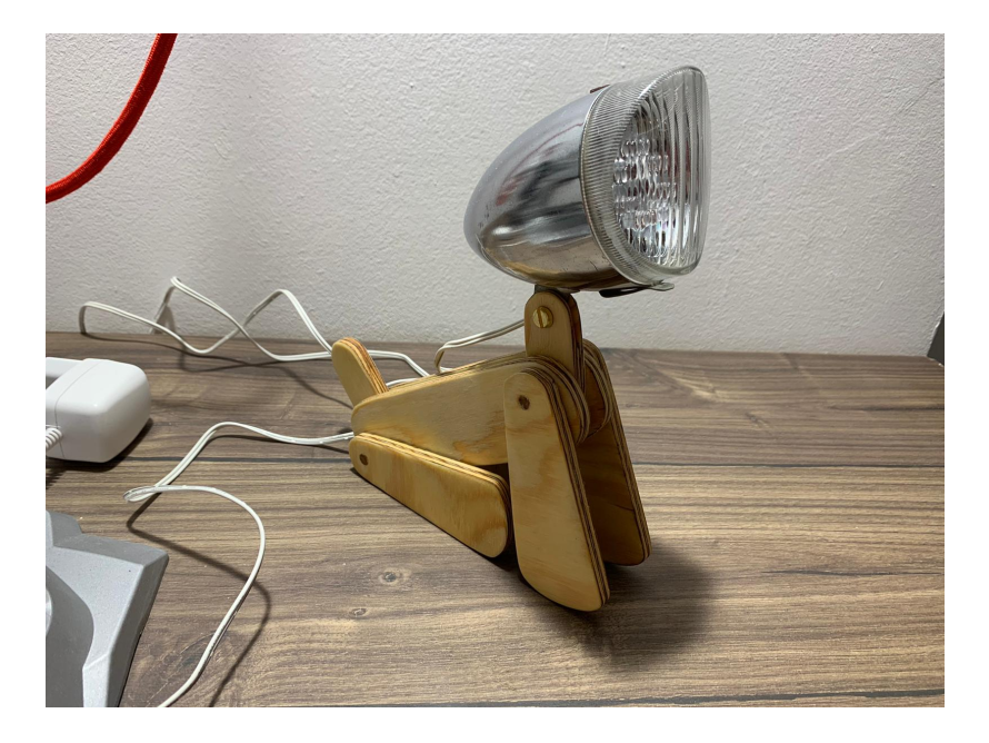  Lampe aus einem Fahrradscheinwerfer