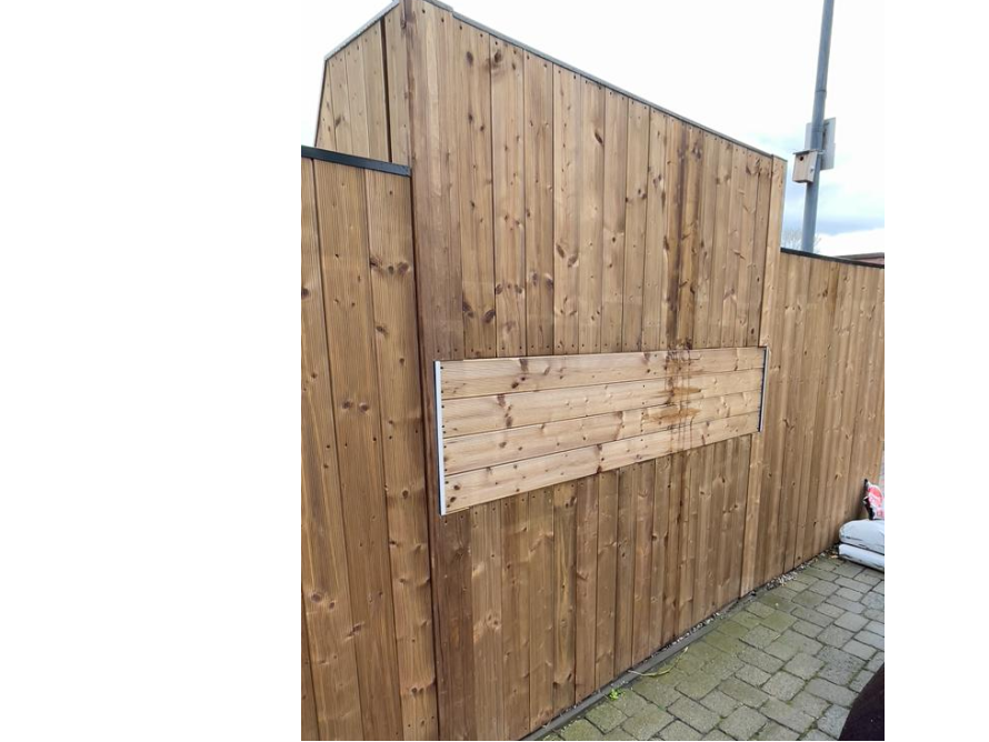 Holzrahmen für ein Gartenhaus