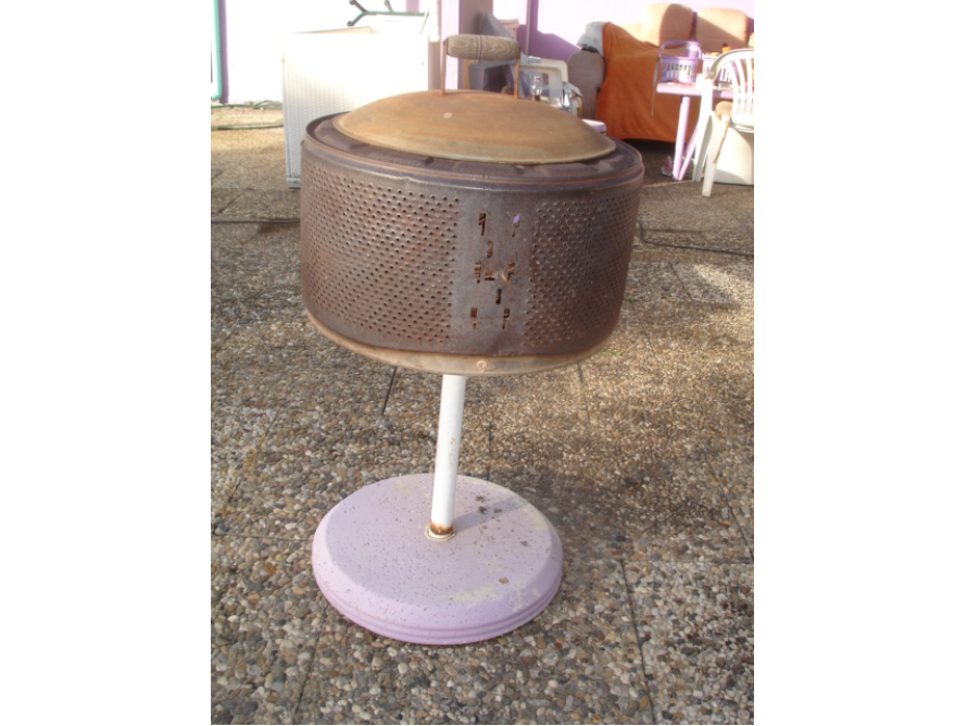 Feuerstelle aus Waschmaschinentrommel