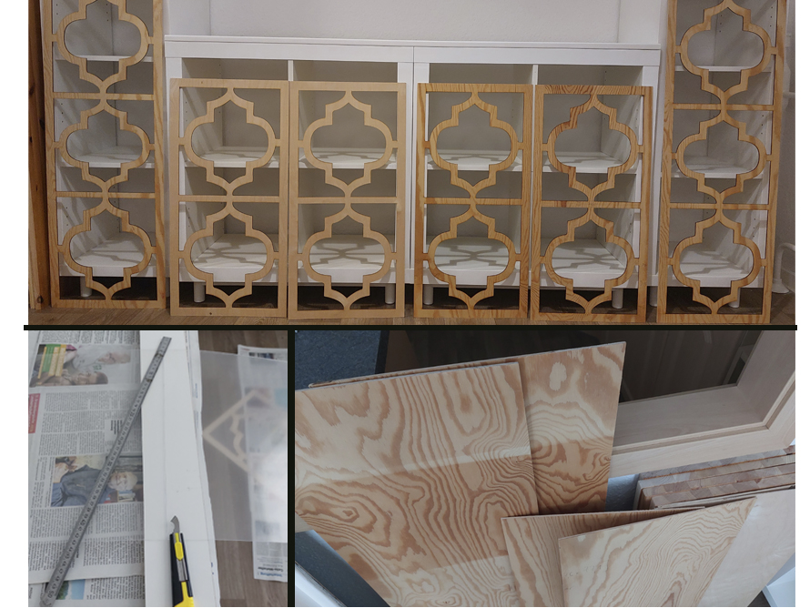 Holzrahmen mit orientalischem Muster