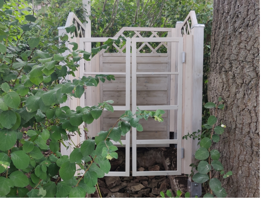 Holzgerüst für Gartenhaus