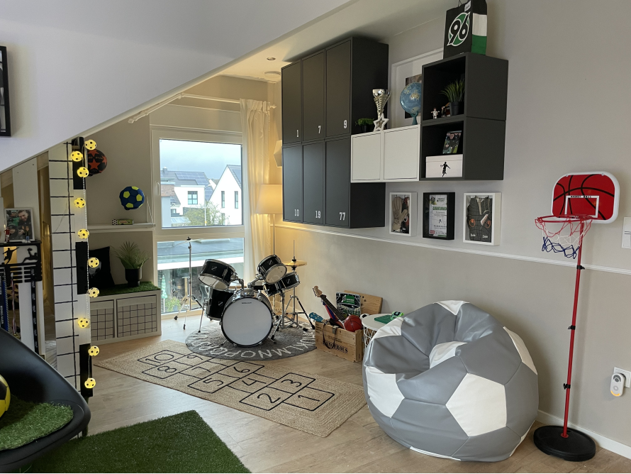 Spielzimmer auf dem Dachboden