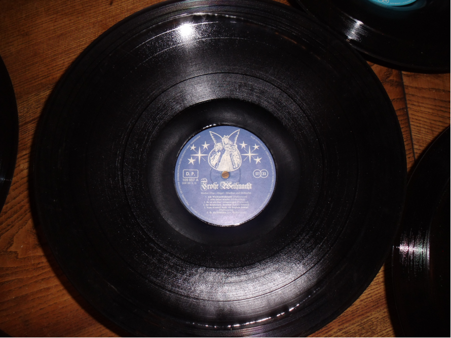 Schwarze Schallplatte