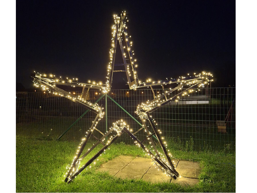 Selbstgebauter Weihnachtsstern