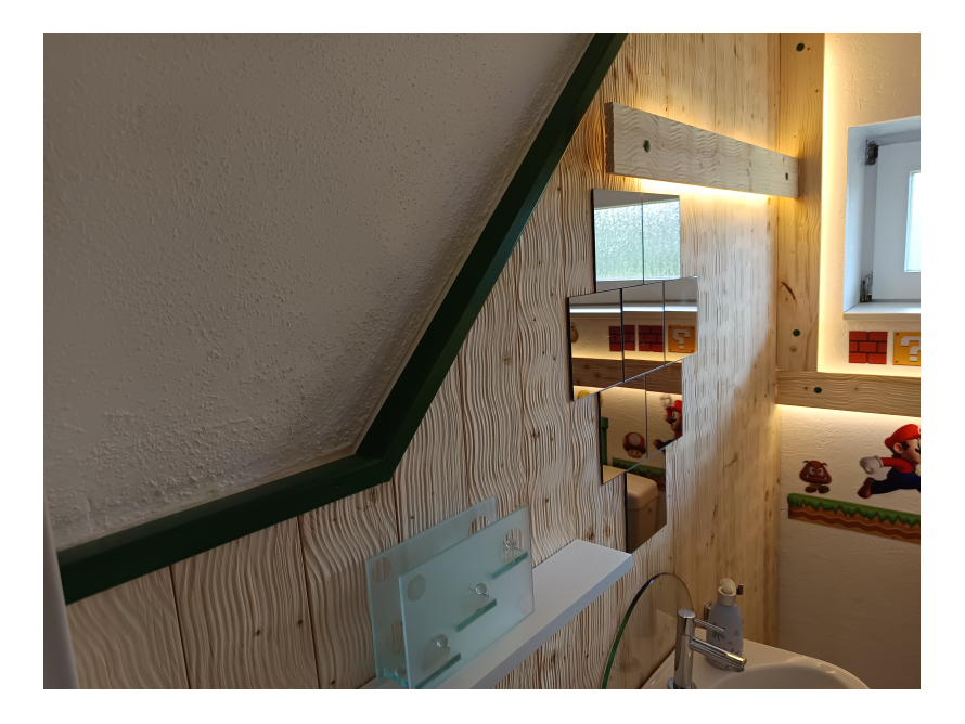 Badezimmer mit Videospiel Dekoration