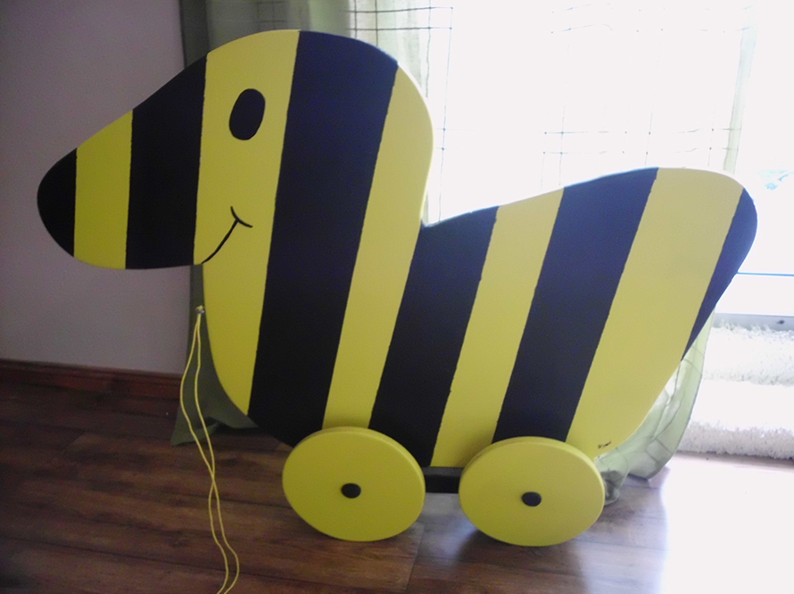 Holz-Tigerente zum ziehen