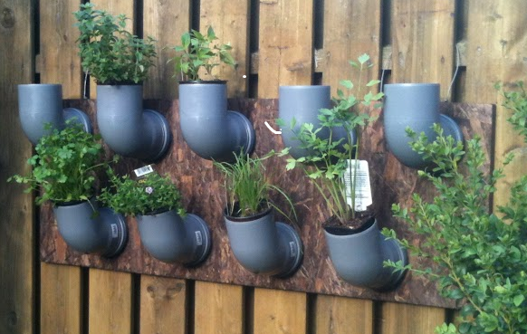 Hängender Kräutergarten