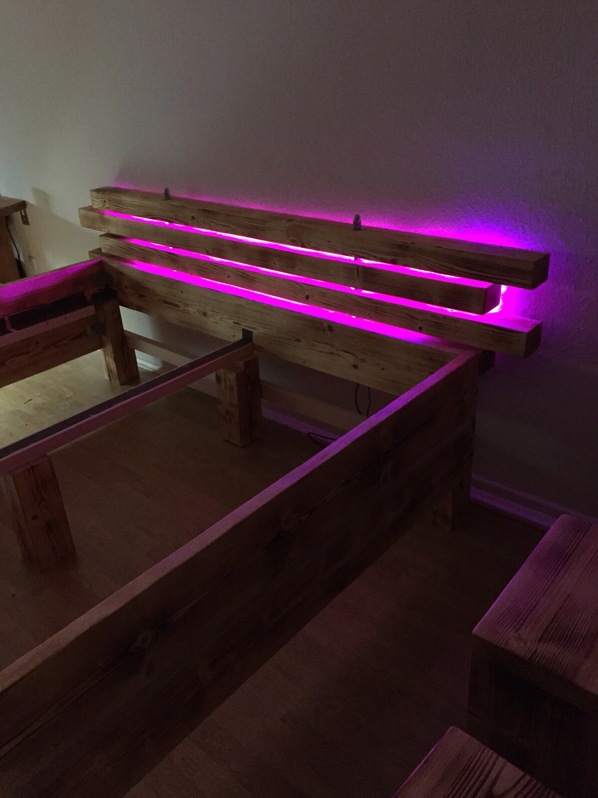 Selbst gebautes Bett